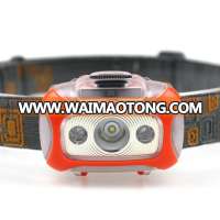 Bright 170 Lumen White Cree Led + Red Light, Perfect for Runners, Lightweight, Waterproof, Adjustable Headband, 3 AAA Batteries