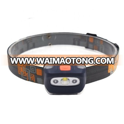 Hot sale 5W XTE 210lumens headlamp led by AAA dry battery with red light for camping